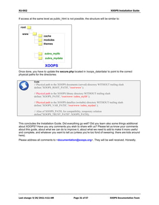 XOOPS 2.5.x Installation Guide | PDF