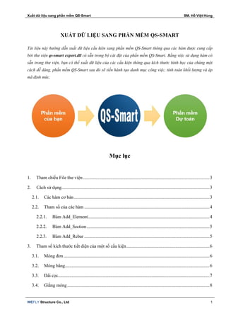 Xuất dữ liệu sang phần mềm QS-Smart