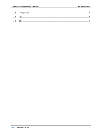 Xuất dữ liệu sang phần mềm QS-Smart