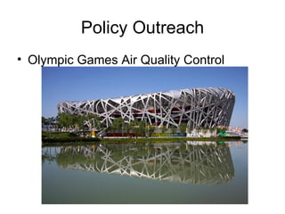 Policy Outreach Olympic Games Air Quality Control 