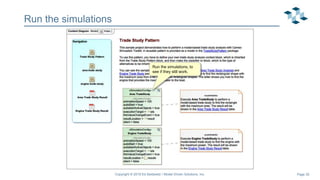Page 30
Run the simulations
Copyright © 2019 Ed Seidewitz / Model Driven Solutions, Inc.
Run the simulations, to
see if they still work.
 