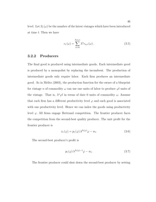 16 
Figure 2.4: International Trade as a percentage of GDP (Source: 
World Bank World Development Indicators) 
non-homothetic preference imposes a subsistence requirement for household. 
2.3.1 Household 
The representative household consumes both agricultural good and  