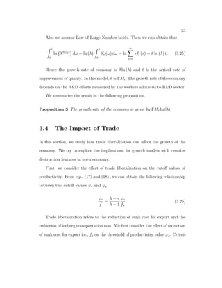 xed supply and wt is the wage rate for working in dierent sectors, rt 
is the rental rate on capital, t is the rental rate on land, pmt; pat are prices on 
 