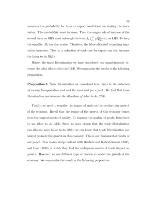 xed 
supply. 
 is the parameter of labor income share of agricultural sector and is 
between zero and one. Agricultural good is produced by labor and land. 
The technology for  