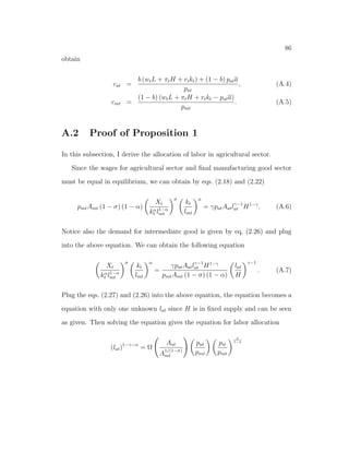 25 
depends on the relative productivity of agricultural sector to  