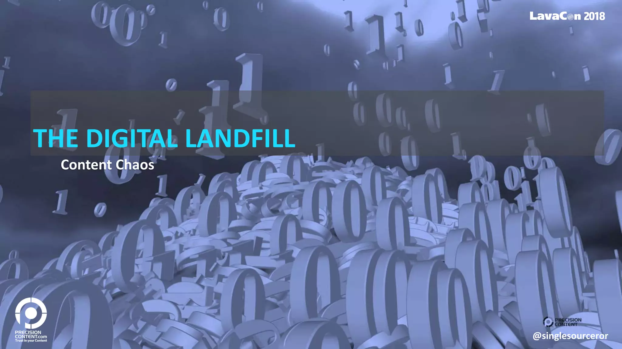 Content Chaos
THE DIGITAL LANDFILL
@singlesourceror
 