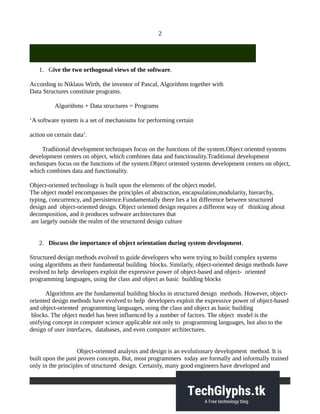 Bt8901 objective oriented systems1 | PDF