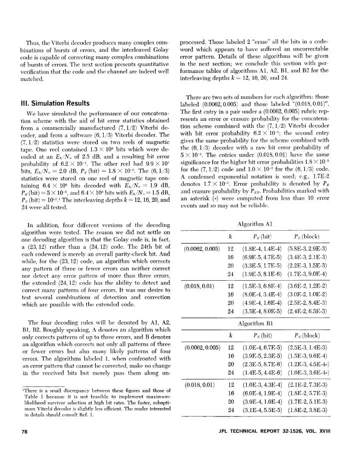 Coding Scheme