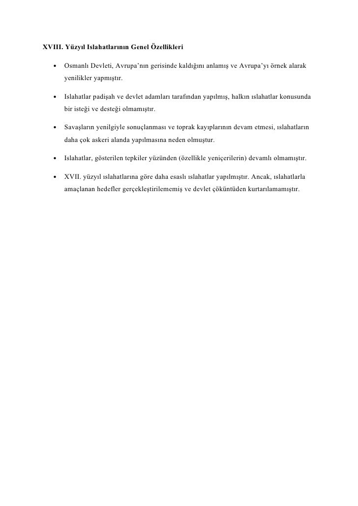 17 Yuzyil Islahatlari Tarih Yolu