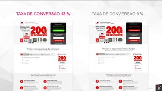 TAXA DE CONVERSÃO 12 % TAXA DE CONVERSÃO 9 %
 
