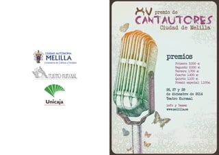 Bases del XV Premio de Cantautores Ciudad de Melilla