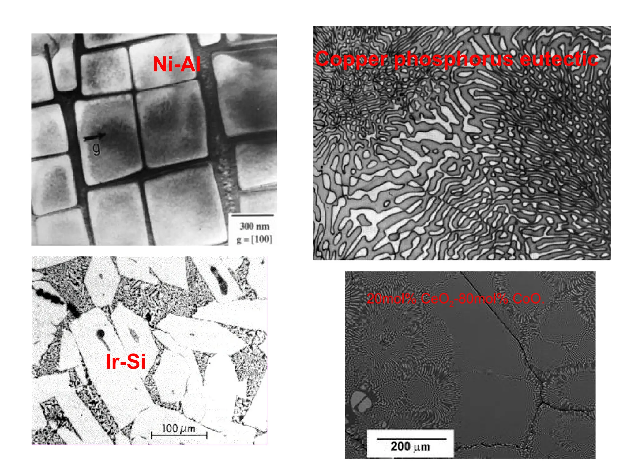 37/57
Ni-Al
Pb-Sn
Copper phosphorus eutectic
20mol% CeO2-80mol% CoO.
Ir-Si
 