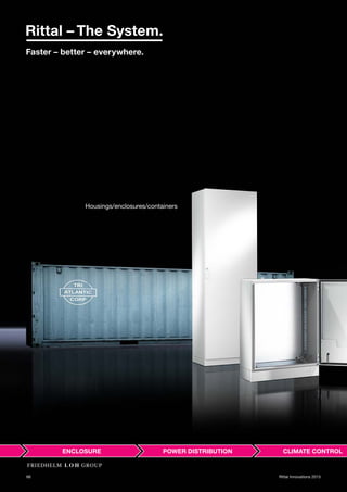 66 Rittal Innovations 2015
Housings/enclosures/containers
 