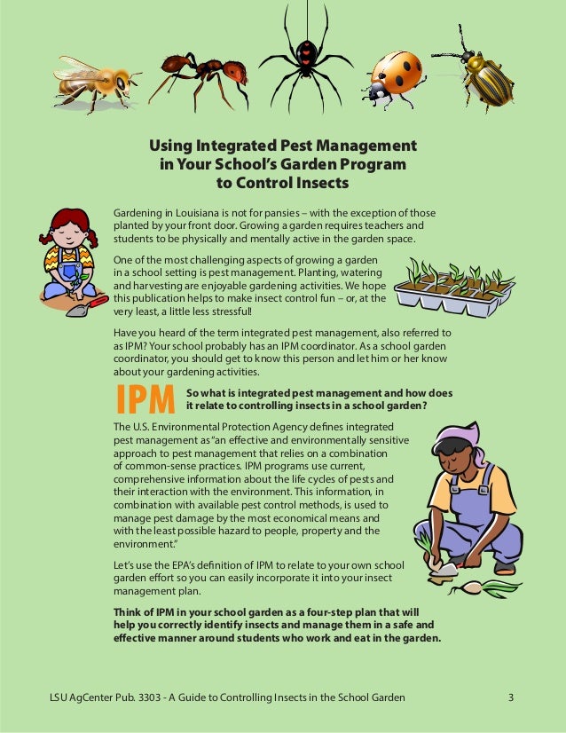 A Guide to Controlling Insects in Louisiana School Gardens