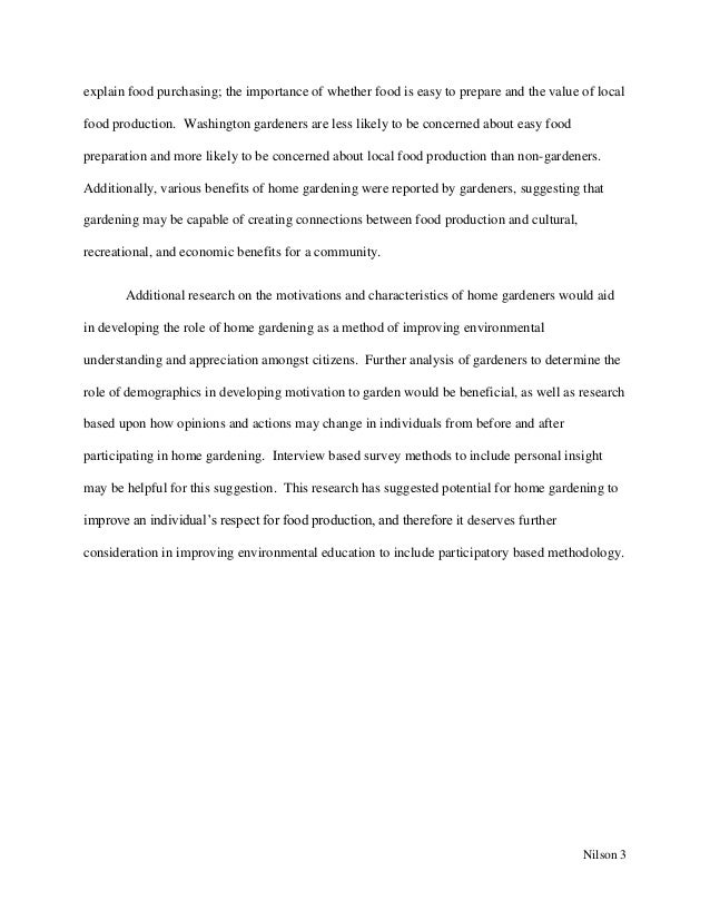 Argumentative Essay Topics High School Frankenstein Essay Thesis also Thesis For Narrative Essay The Potential Of Home Gardening As A Mode Of Environmental Education Example Of A Thesis Statement In An Essay