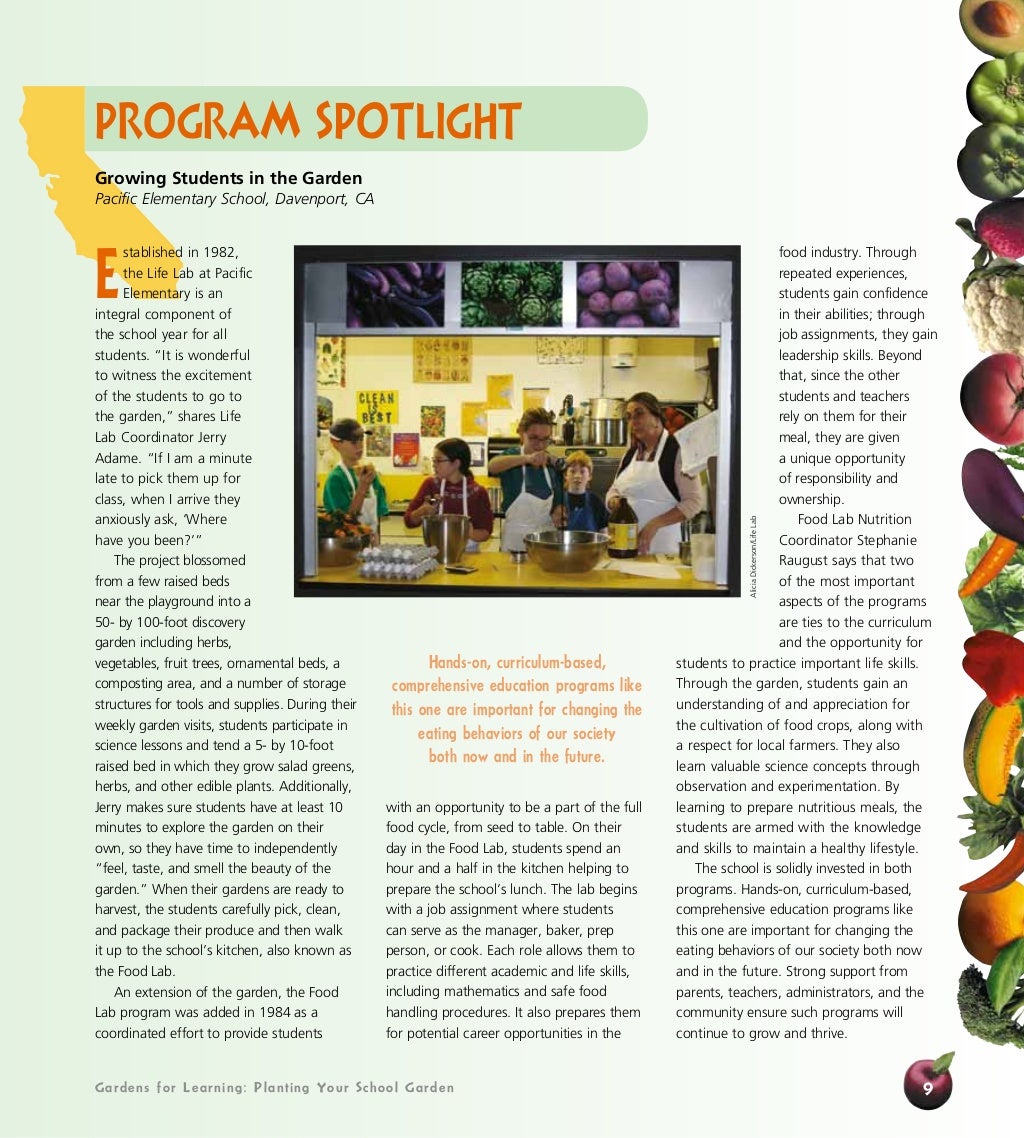 Gardens for Learning: Creating and Sustaining Your School Garden