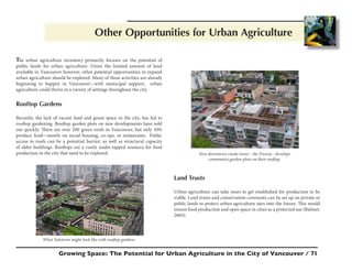 Growing Space: The Potential for Urban Agriculture in the City of ...