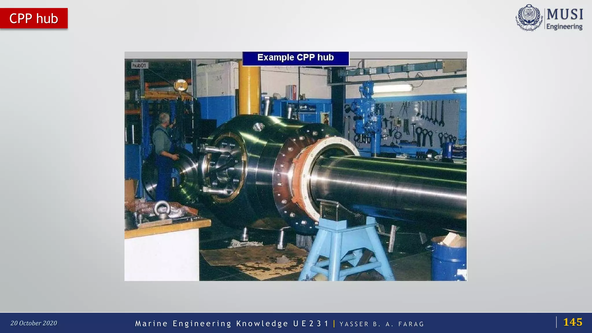 M a r i n e E n g i n e e r i n g K n o w l e d g e U E 2 3 1 | Y A S S E R B . A . F A R A G20 October 2020
CPP hub
145
 