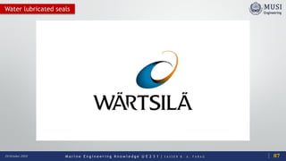 M a r i n e E n g i n e e r i n g K n o w l e d g e U E 2 3 1 | Y A S S E R B . A . F A R A G20 October 2020
Water lubricated seals
87
 