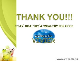 YOU


                   350.00
      D1                          D2


     350.00                      350.00
D1            D2            D1            D2
                   350.00

                   350.00



                                 www.xwealth.biz
 