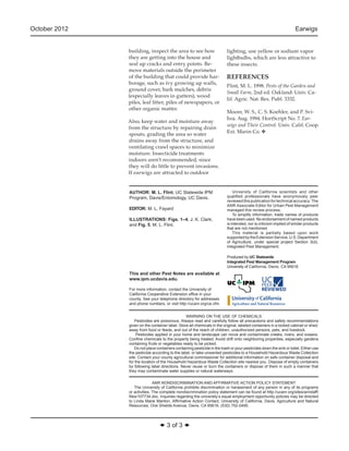 Earwigs Integrated Pest Management | PDF