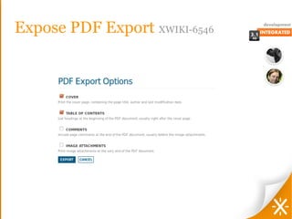 Expose PDF Export XWIKI-6546
 