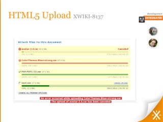 HTML5 Upload XWIKI-8137
 