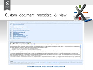 Custom document metadata & view
 