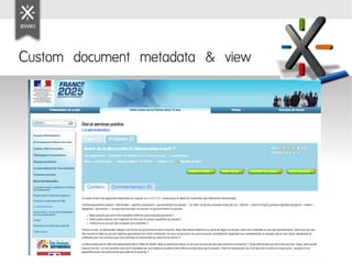 Custom document metadata & view
 