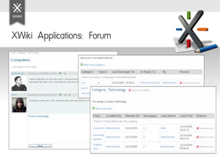 XWiki Applications: Forum
 
