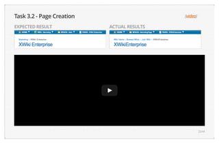 (video) 
Task 3.2 - Page Creation 
EXPECTED RESULT ACTUAL RESULTS 
Safari Power Saver 
Click to Start Flash Plug-in 
20/44 
 
