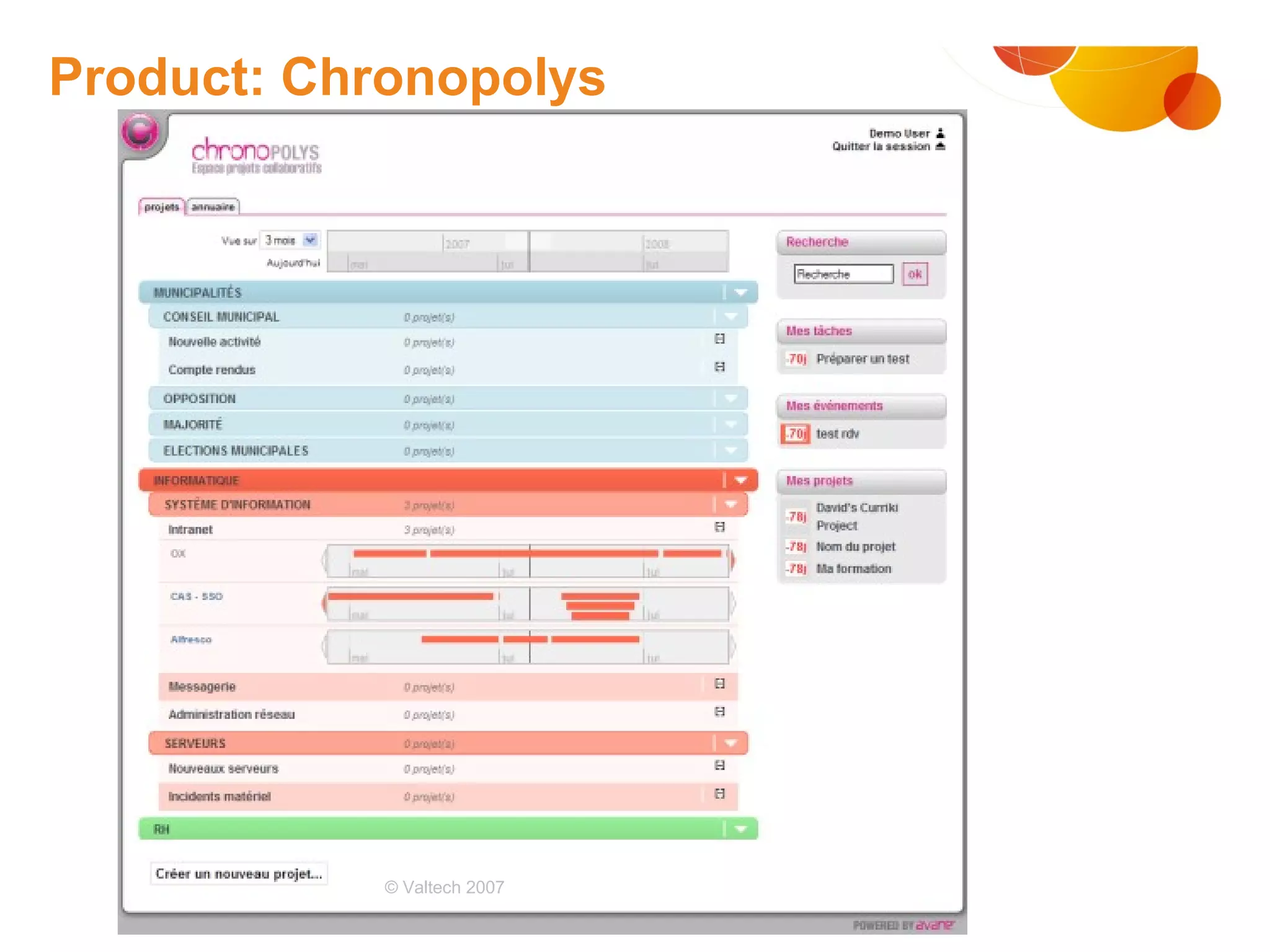Product: Chronopolys # © Valtech 2007 
