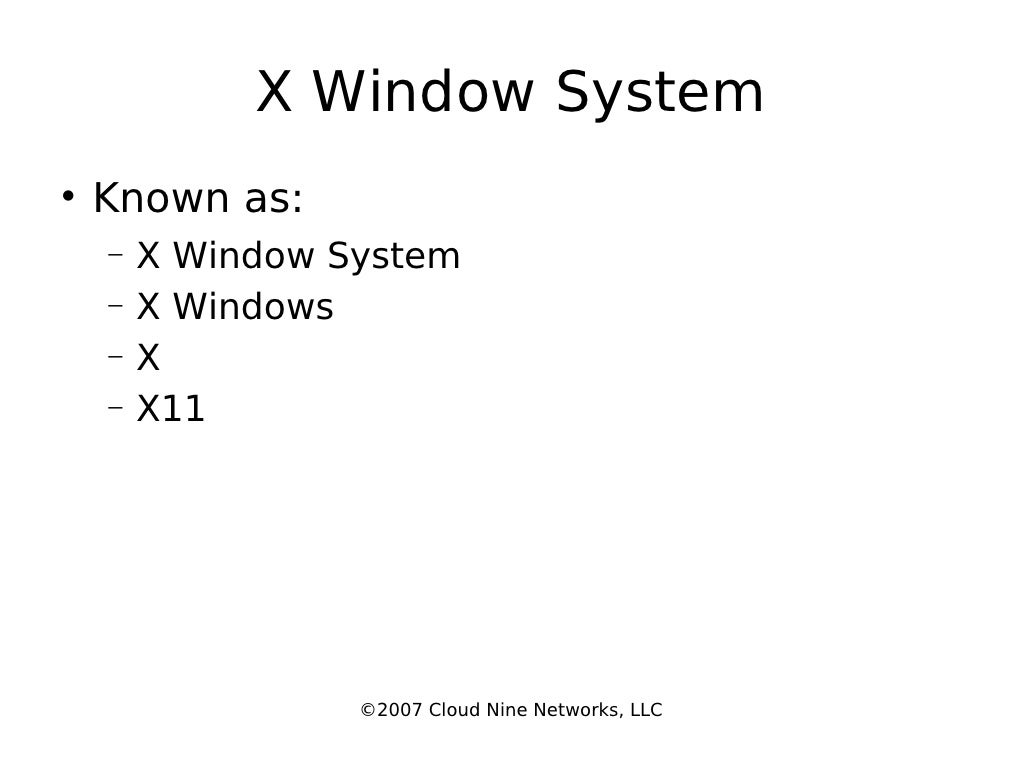 X Window System