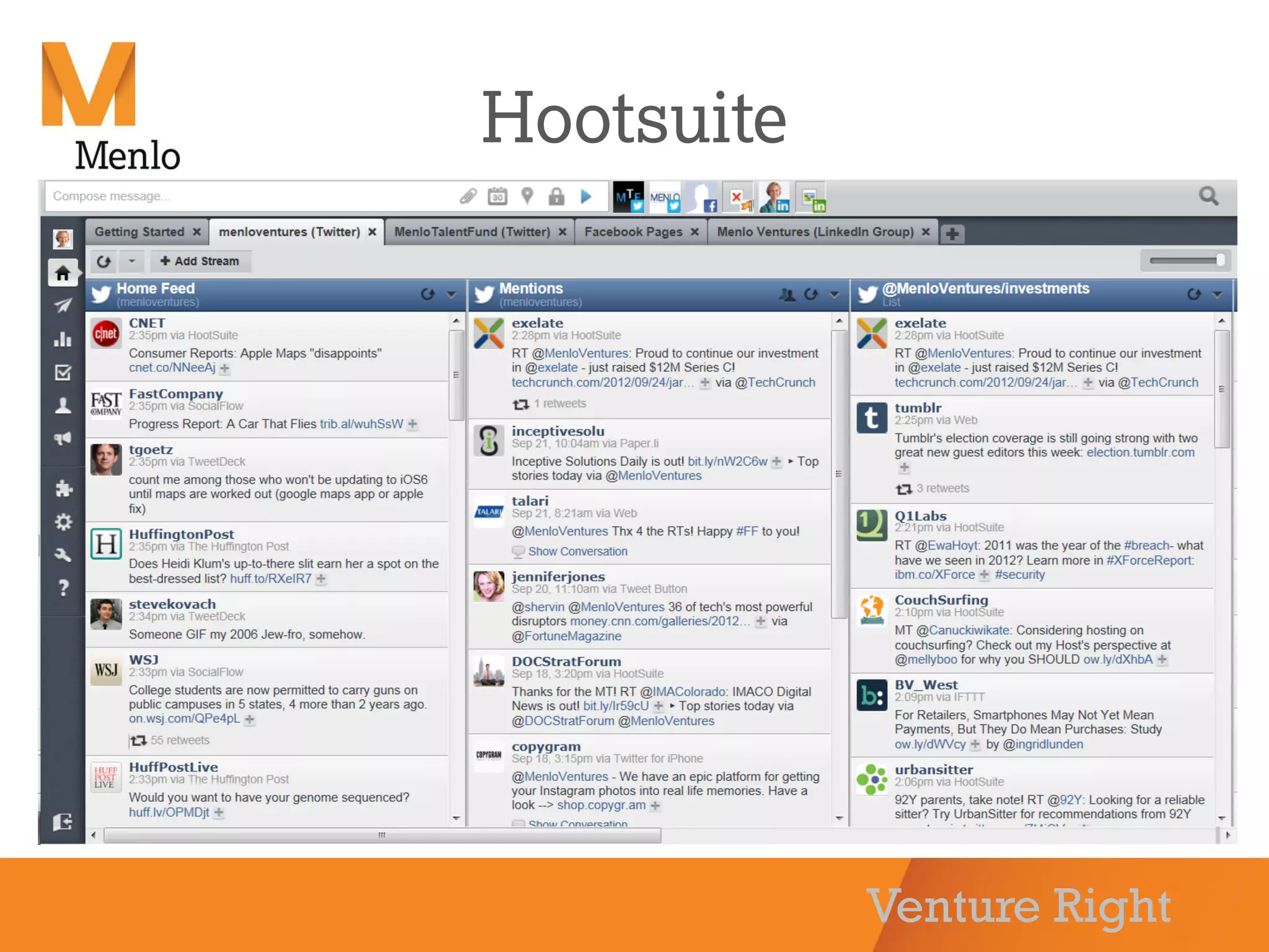 Venture Right
Hootsuite
 