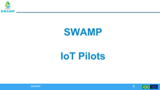 SWAMPSWAMP
IoT PilotsIoT Pilots
SWAMP 8
 