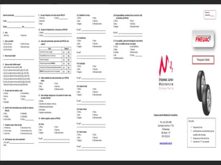 Questionário Questionário Dúvidas? (Contato) 