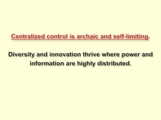 ChaordicOrganizationDee Hock has defined the necessary characteristic of emerging organizations:Enduring in purpose and principle.