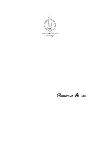 PROGRAMA TÈCNIC
 