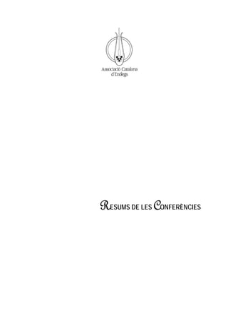 RESUMS DE LES CONFERÈNCIES
 