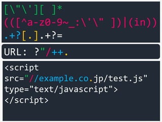 <script type="text/javascript">a=1</script>
<script>
var q=":<img src=x onerror=alert(1)>";
</script>
URL: ?java%0A%0A%0A%0Ascript%0A%0A:
 