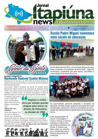 XXV Edição do Jornal Itapiúna News