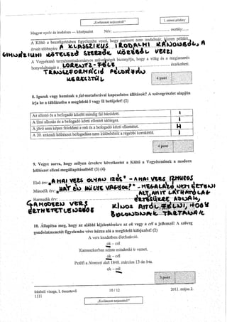 Érettségi 2011