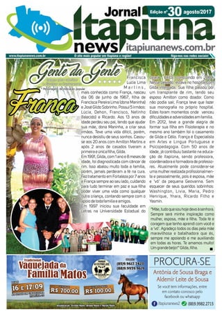 XXX edição do Jornal Itapiúna News