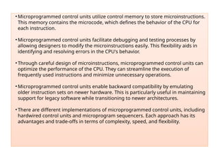 Comprehensive Overview of CPU Subsystems and Control Units in Computer ...