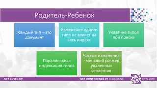 Тема доклада
Тема доклада
Тема доклада
.NET LEVEL UP .NET CONFERENCE #1 IN UKRAINE KYIV 2018
Родитель-Ребенок
Каждый тип –...