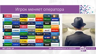 Тема доклада
Тема доклада
Тема доклада
.NET LEVEL UP .NET CONFERENCE #1 IN UKRAINE KYIV 2018
Игрок меняет оператора
 