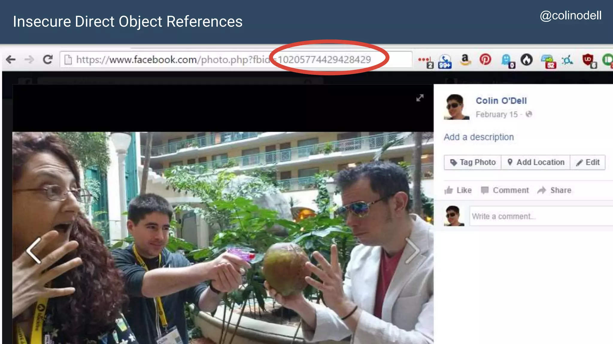 Insecure Direct Object References @colinodell 