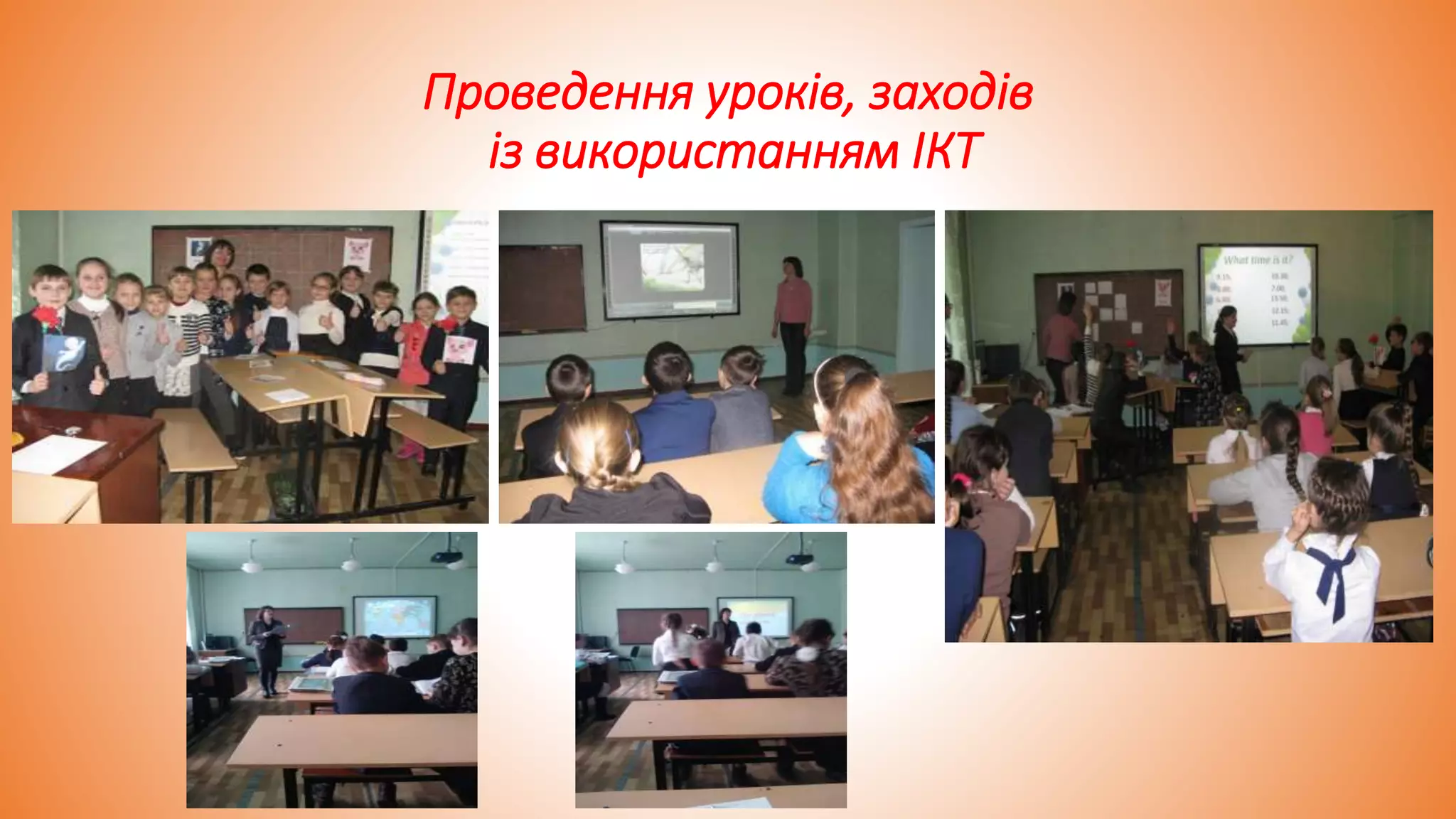Проведення уроків, заходів
із використанням ІКТ
 