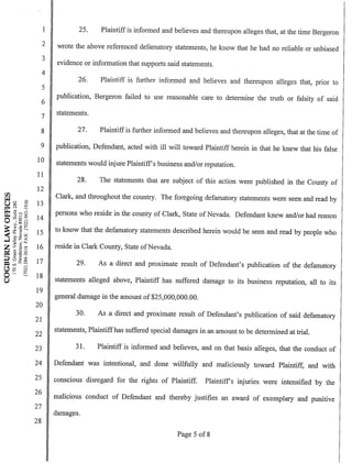 Initial Xyience Lawsuit Against Rich Bergeron